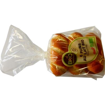Pains au lait biologiques a l' epeautre x 6 (Brio)