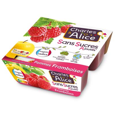 C&a ssa p/framboise 4x100g (Charles & Alice)