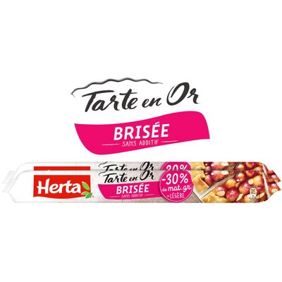 Herta tarte en or pâte brisée -30% m.g. lot 2 (Herta)