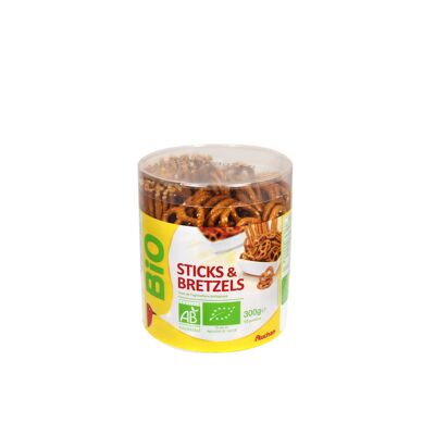 Tubo 300g sticks/bretzels bio auchan (Auchan Biologique)