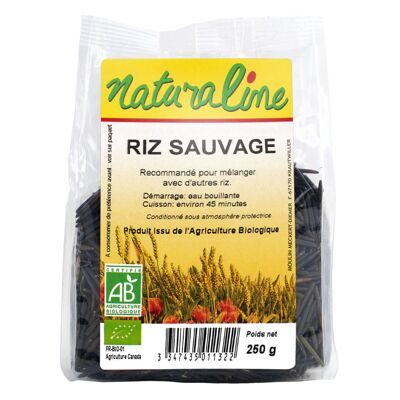 Riz sauvage long complet bio 250 g (Naturaline)