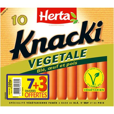 Herta knacki vegetale saucisses 7+3 offertes - 350g (Herta)